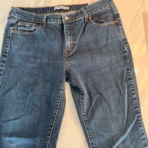 Levi's 505 Straight Leg Blue Jeans.
